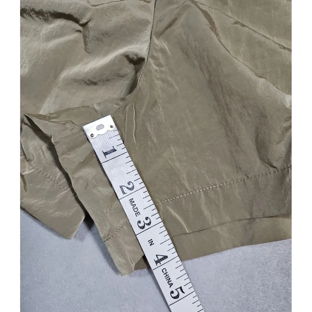 Halfdays Womens Brown Adams Nylon Pull On Shorts Size Small NWT